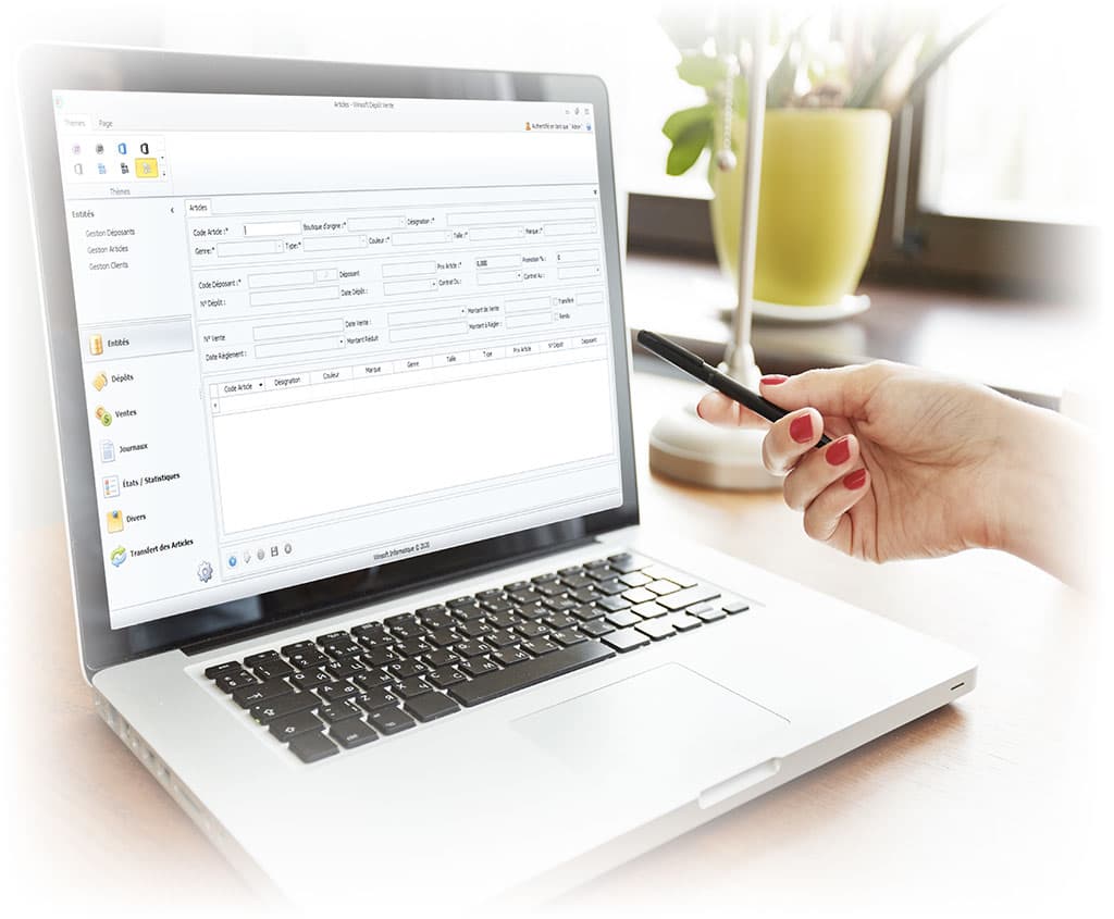 WinSoft Dépôt Vente